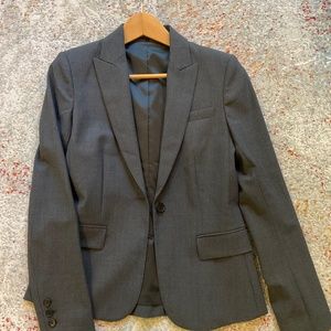 Theory Dark Gray Women’s Wool Jacket/Blazer
